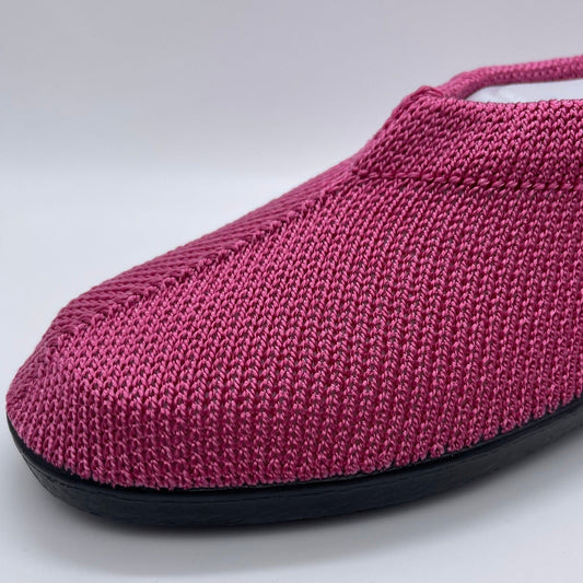 Gebreide Portugese pantoffel in roze