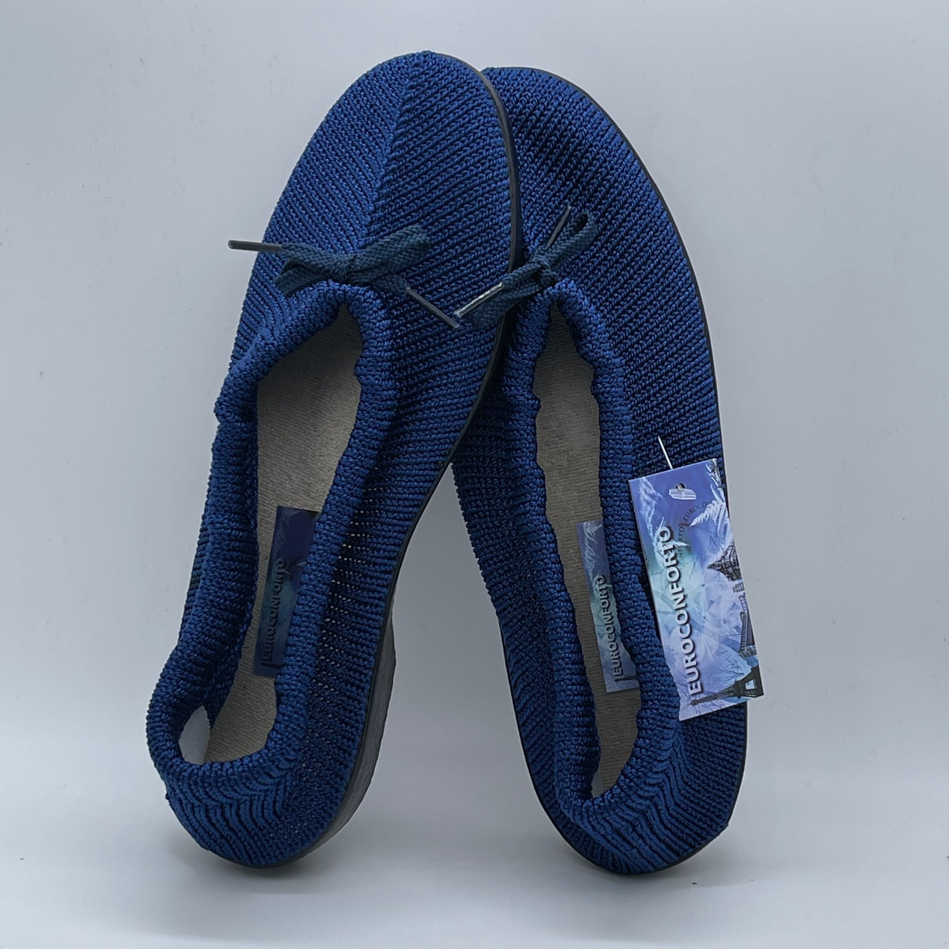 Euroconforto Atacador Portugese schoen blauw kobalt – zijaanzicht
