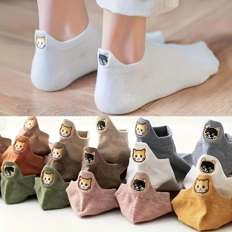 Witte Portugese Schoen + Kattensokken Set - Fris & Speels